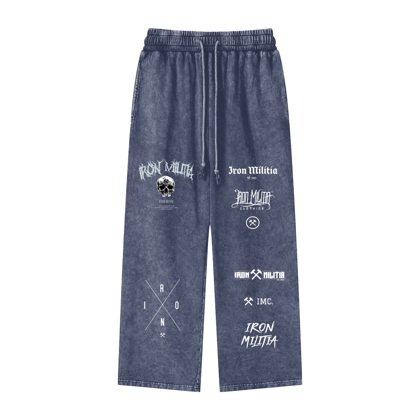 Iron World Straight Leg Pants -Carbon Blue