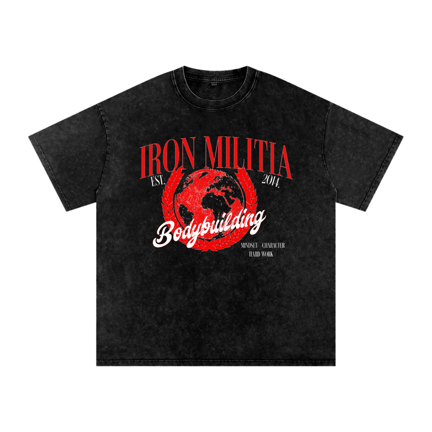 Iron Militia Worldwide Oversize T-Shirt - Carbon Black