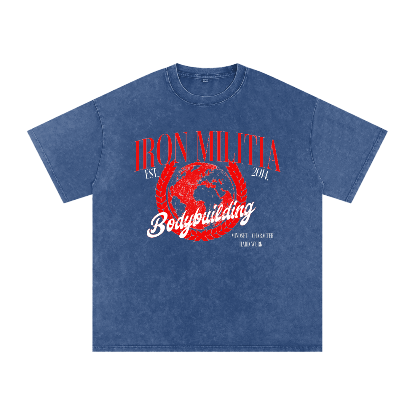 Iron Militia Worldwide Oversized T-shirt - Royal Blue